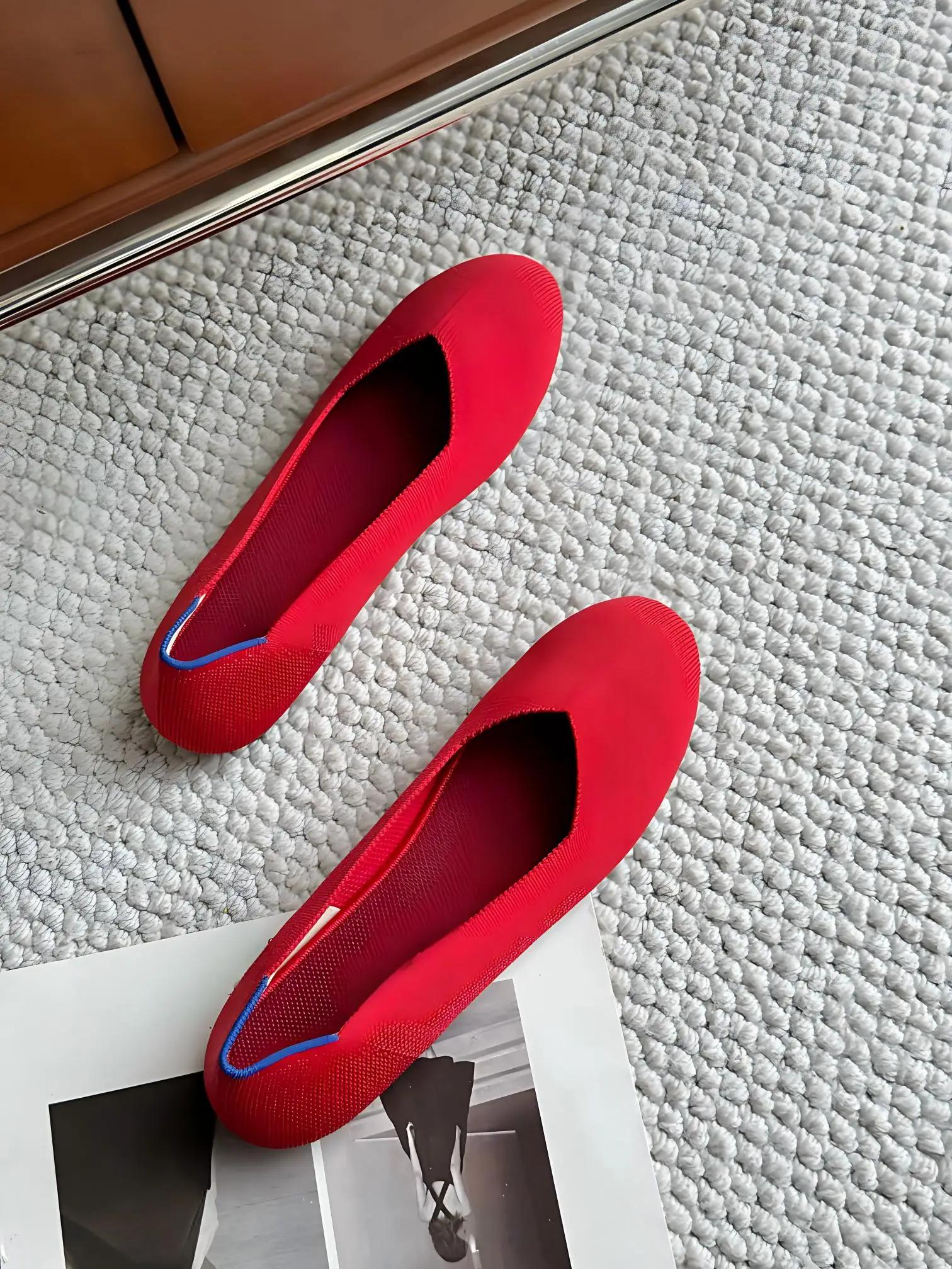 Maggie's Walker – chaussures plates tricotées à bout rond pour femmes, extensibles, classiques, conf