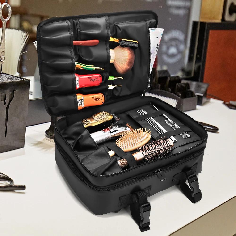 Sac de rangement de Salon professionnel pour barbier, sac de voyage multifonctionnel à sangle réglab