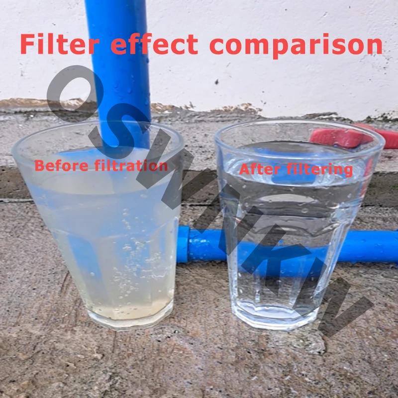 Purificateur d'eau d'ultrafiltration pour toute la maison PVDF à grand débit, pré-filtre 0,01 um, du