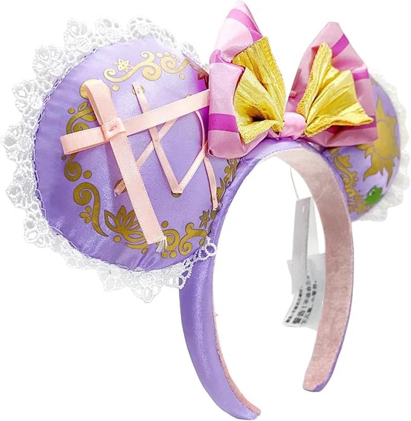 Serre-tête Oreilles Mickey Mouse 2026, Serre-tête Nœud Princesse Cendrillon Raiponce Minnie 2025 pou