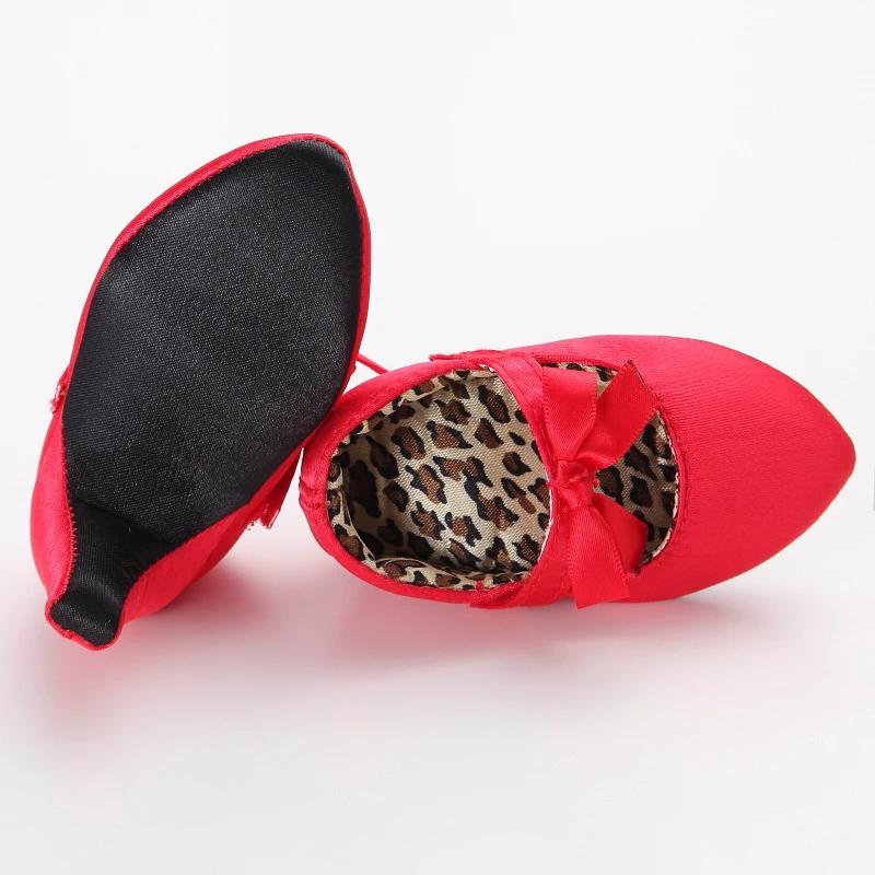 Printemps et automne fille bébé anti-dérapant chaussures pour enfants fille bébé beau nœud talons ha