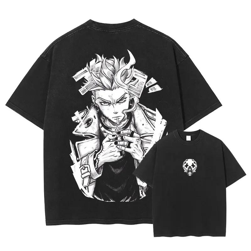 Anime Gachiakuta T-shirt Manga dessin animé Jabber Rudo Enjin Vintage lavé hauts t-shirts Harajuku m