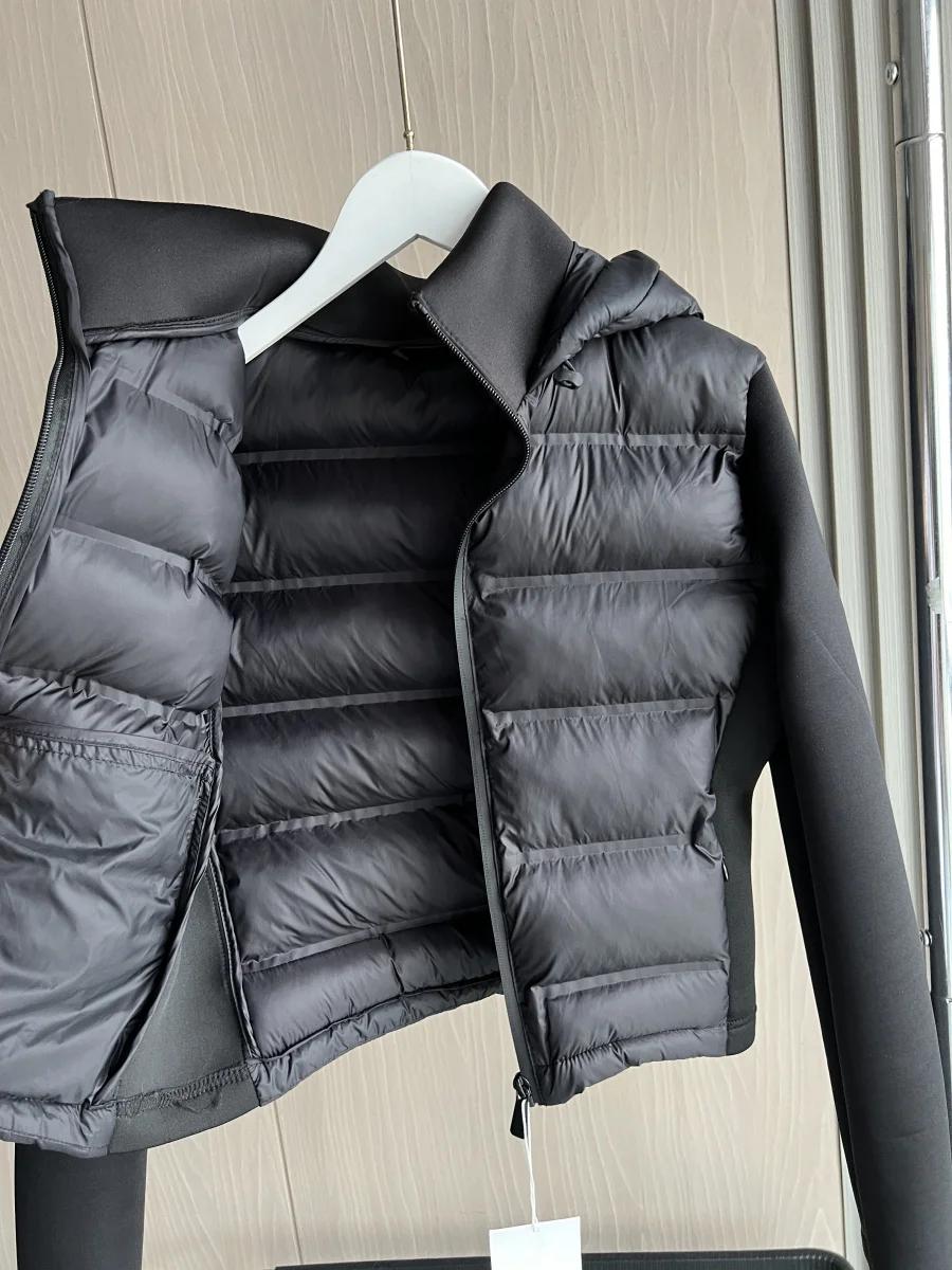 2025 hiver nouveauté doudoune chaude légère pour femme avec manches longues et manteau de sport à ca