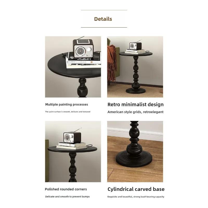 Table d'appoint vintage en fer forgé de style nordique, table basse rétro chic pour salon, canapé, c