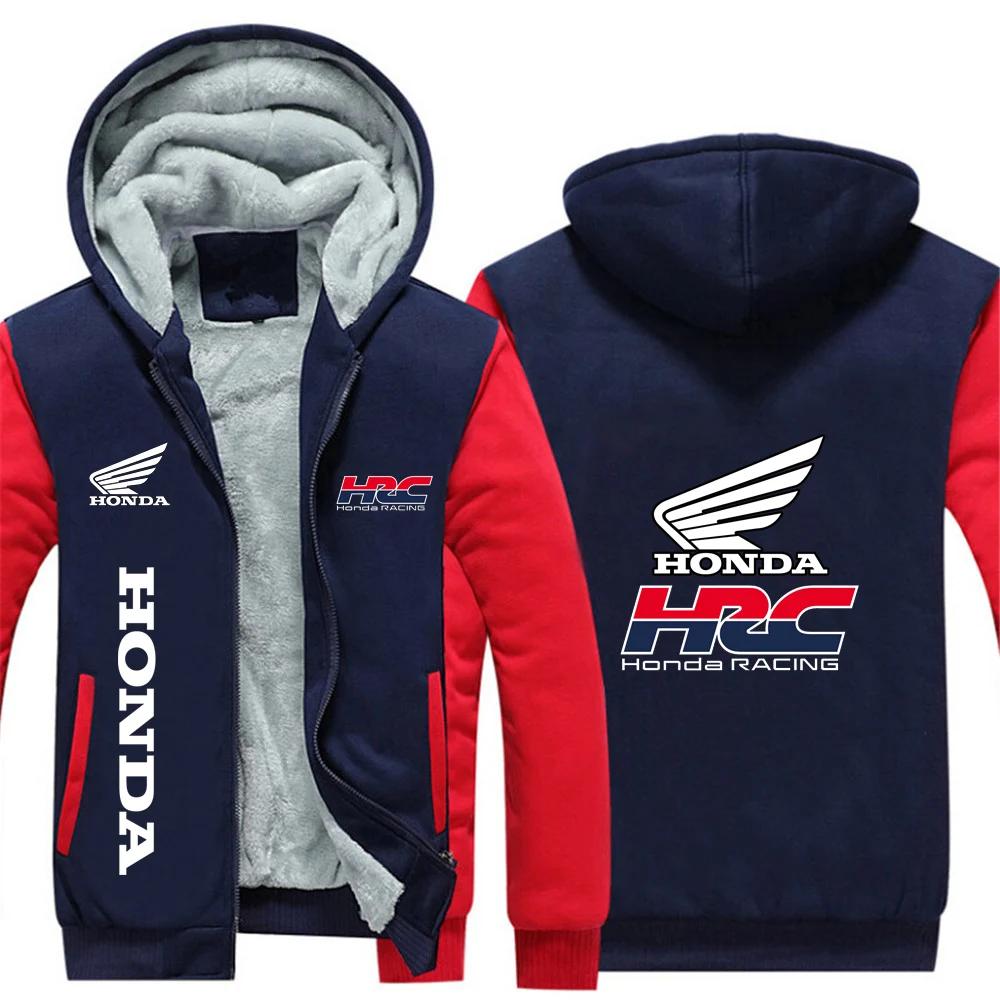 2025 Honda racing hommes nouveaux sweats à capuche automne hiver chaud épaissir polaire mode manteau