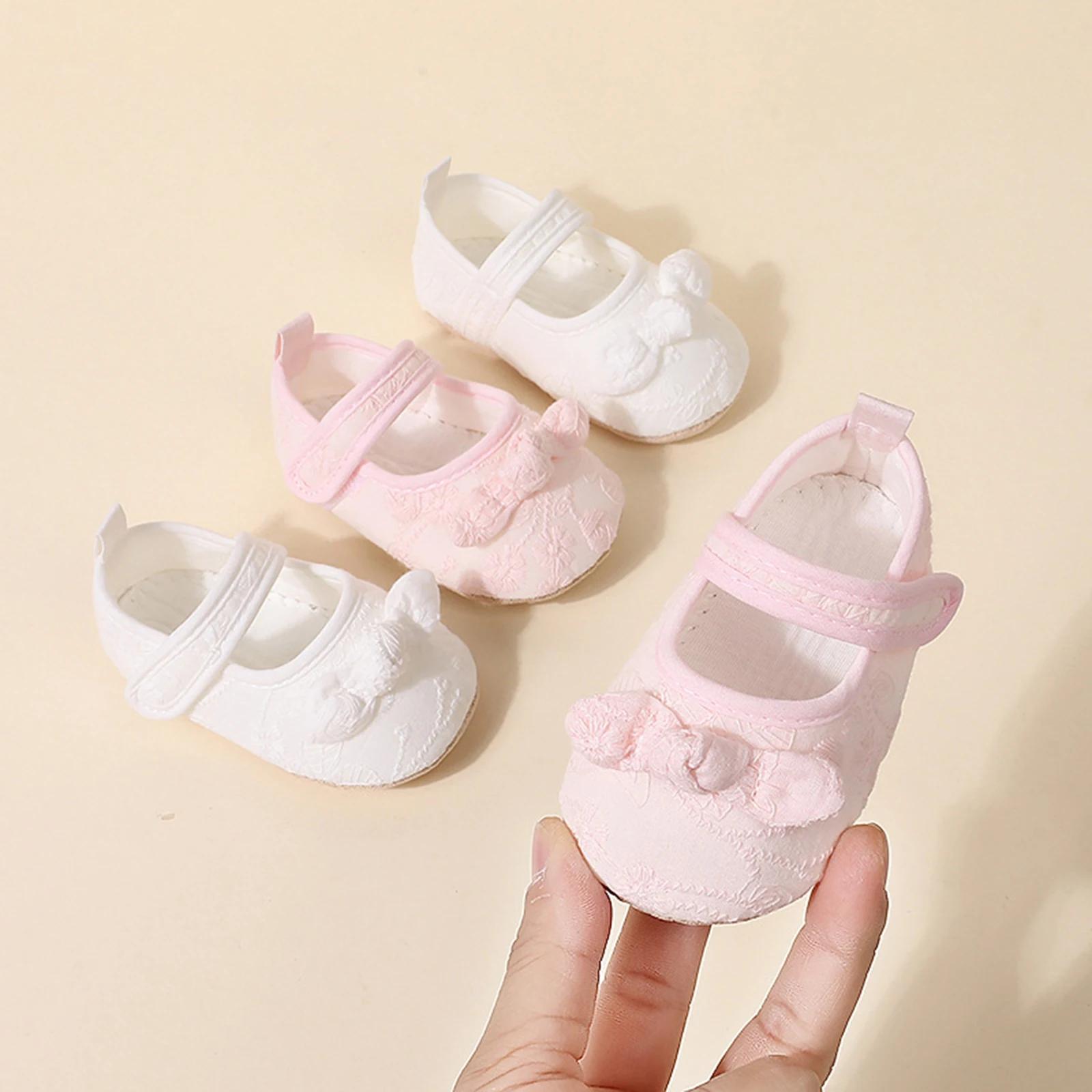 Chaussures bébé fille antidérapantes dentelle - Premiers pas souples printemps automne - Chaussures princesse