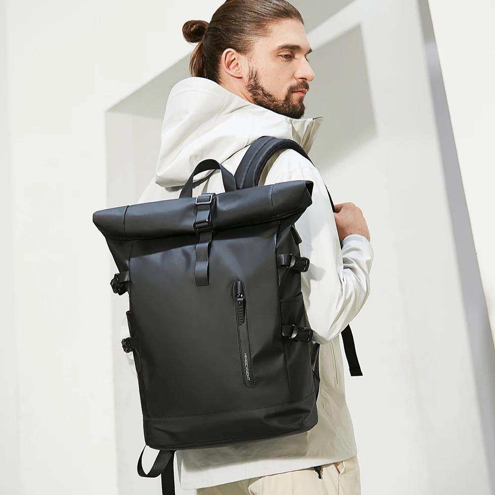 HK sac à dos de voyage extensible hommes grande capacité étanche 15.6 "sac pour ordinateur portable