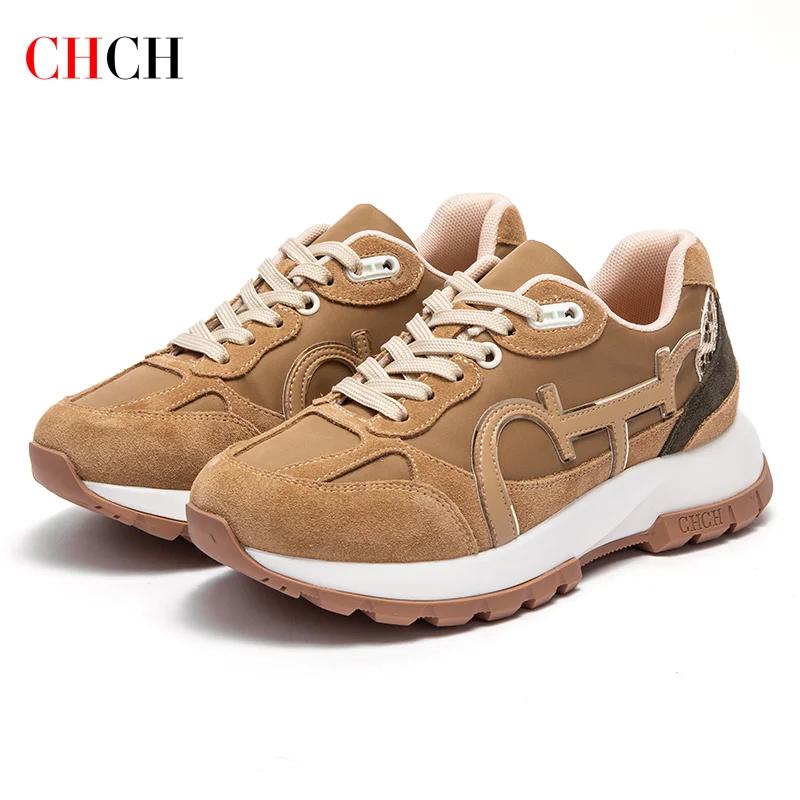 CHCH femmes chaussures de Tennis nouvelles chaussures de sport d'étudiant d'épissure en cuir
