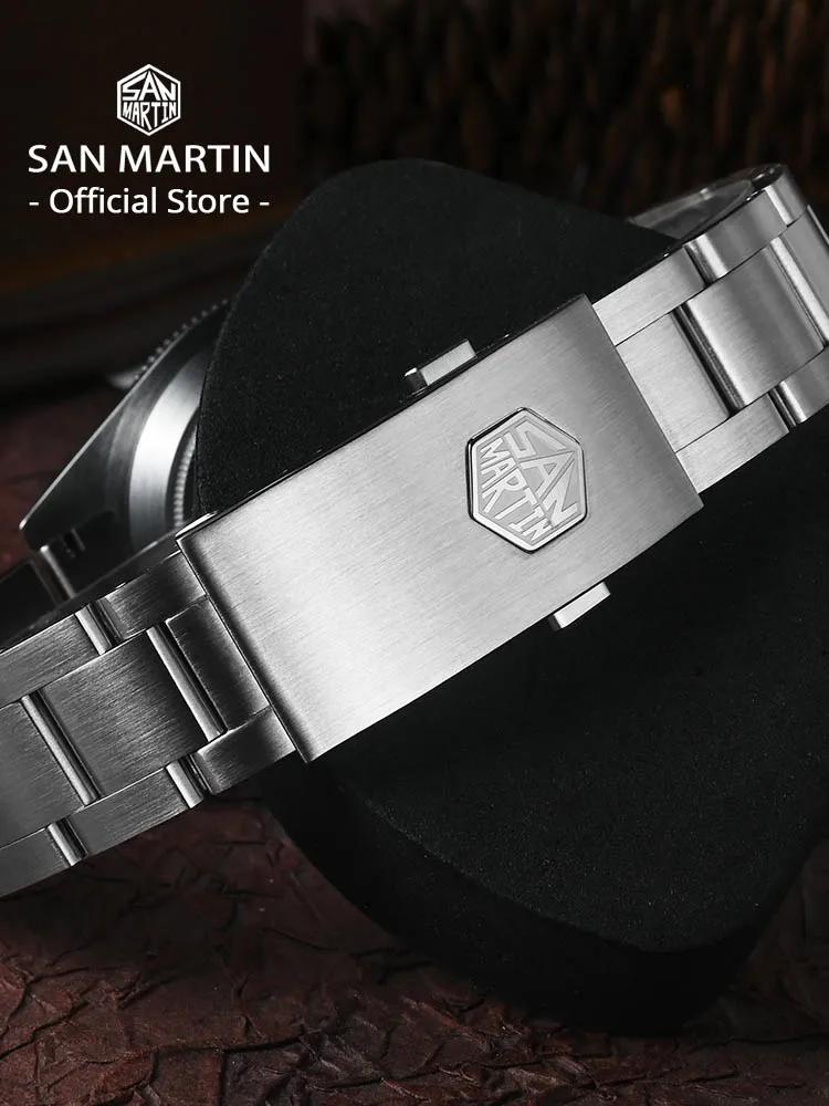 San Martin – montre de plongée rétro de luxe pour hommes, 40mm BB58, NH35, automatique, mécanique, s