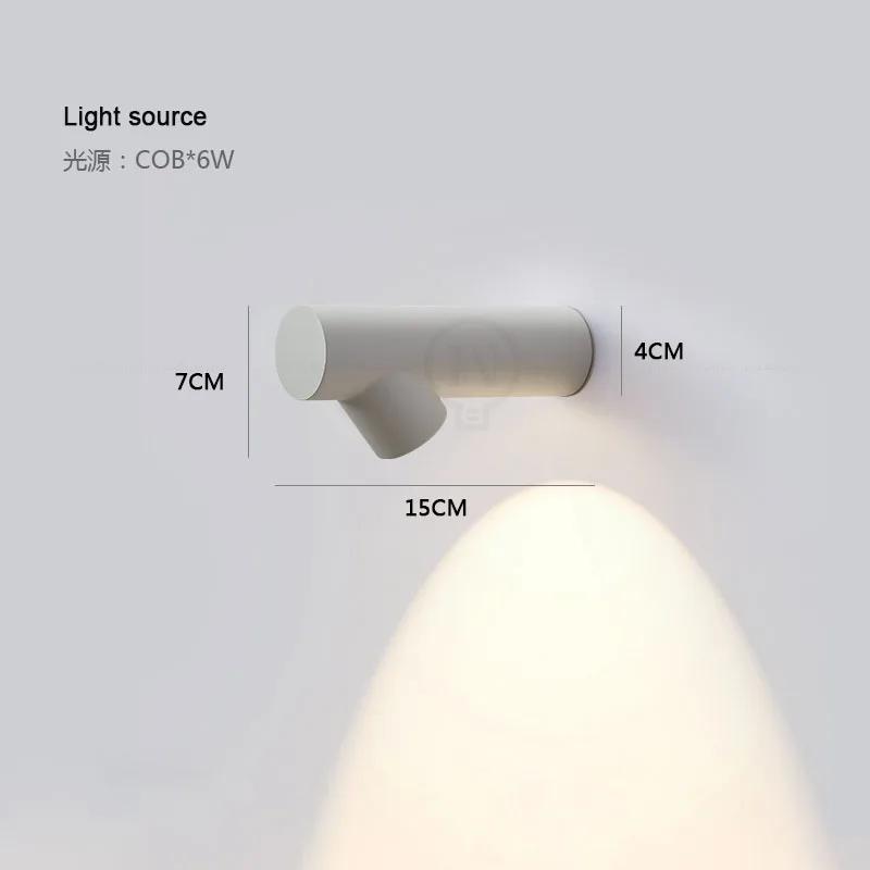 6W COB étanche AC85-265V monté en Surface mur LED lumière moderne nordique Luminaire intérieur appli