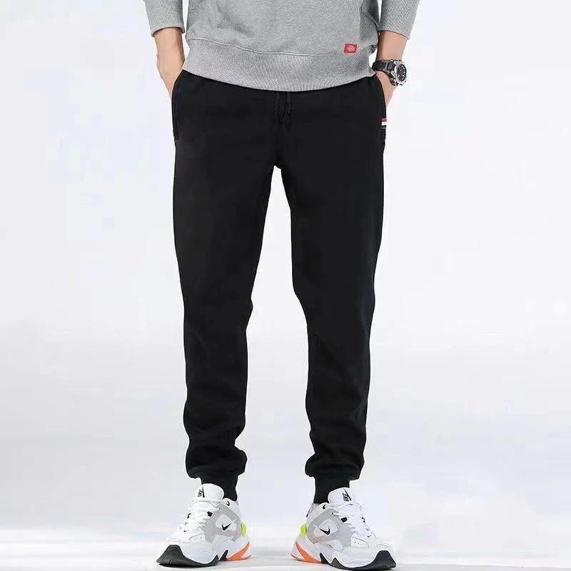 Hiver laine d'agneau chaud pantalons décontractés hommes Fitness Jogging pantalons de survêtement mâ