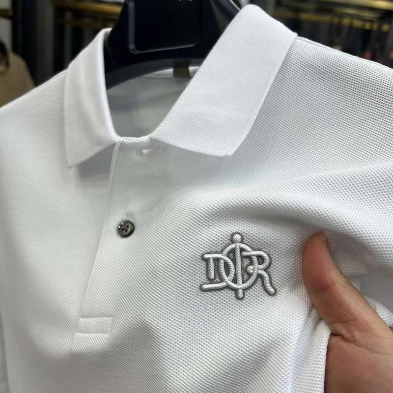 100% pur coton haut de gamme à la mode à manches courtes été nouveau haute qualité hommes d'affaires