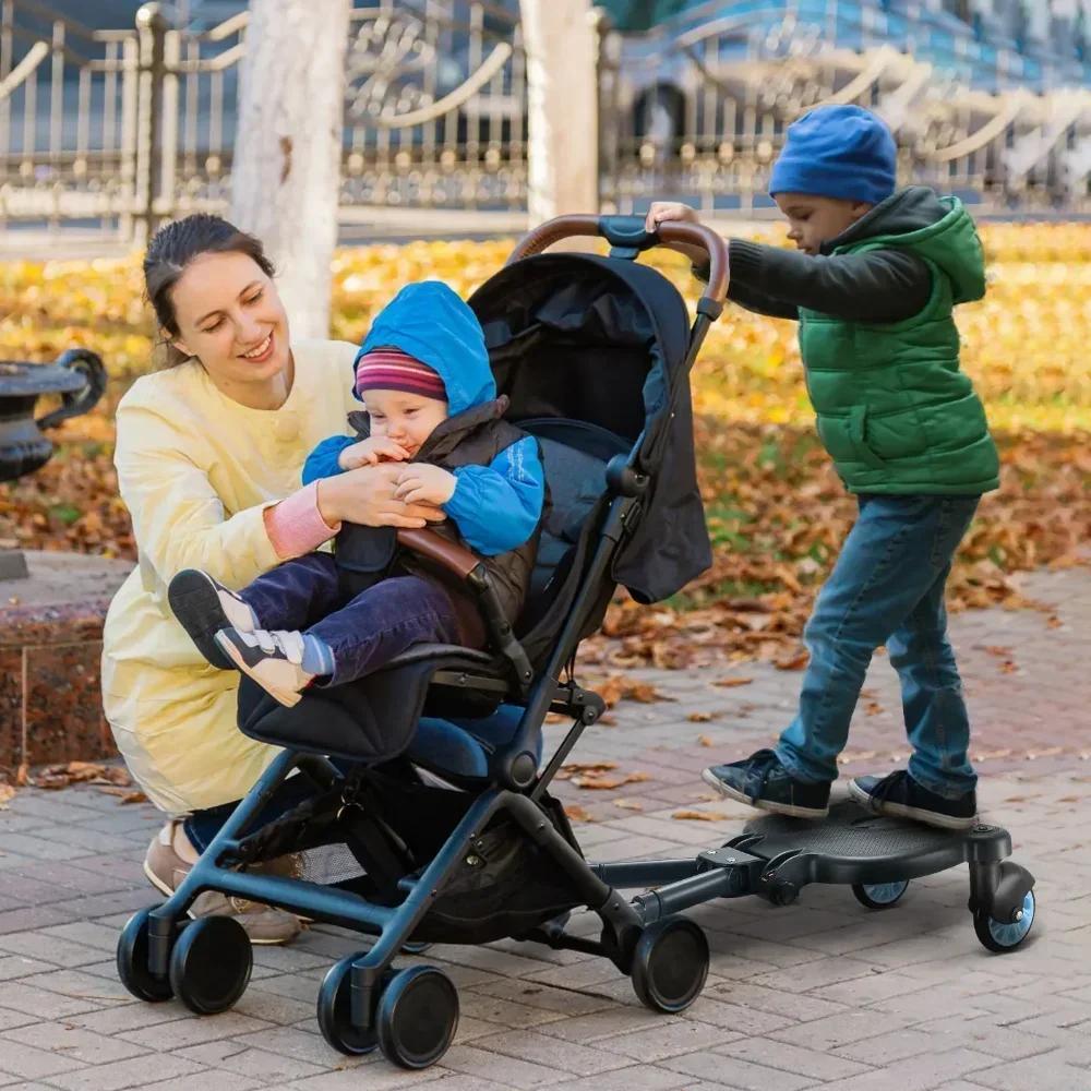 Adaptateur universel de planche de marche pour poussettes avec siège jogging pour deuxième enfant jumeaux