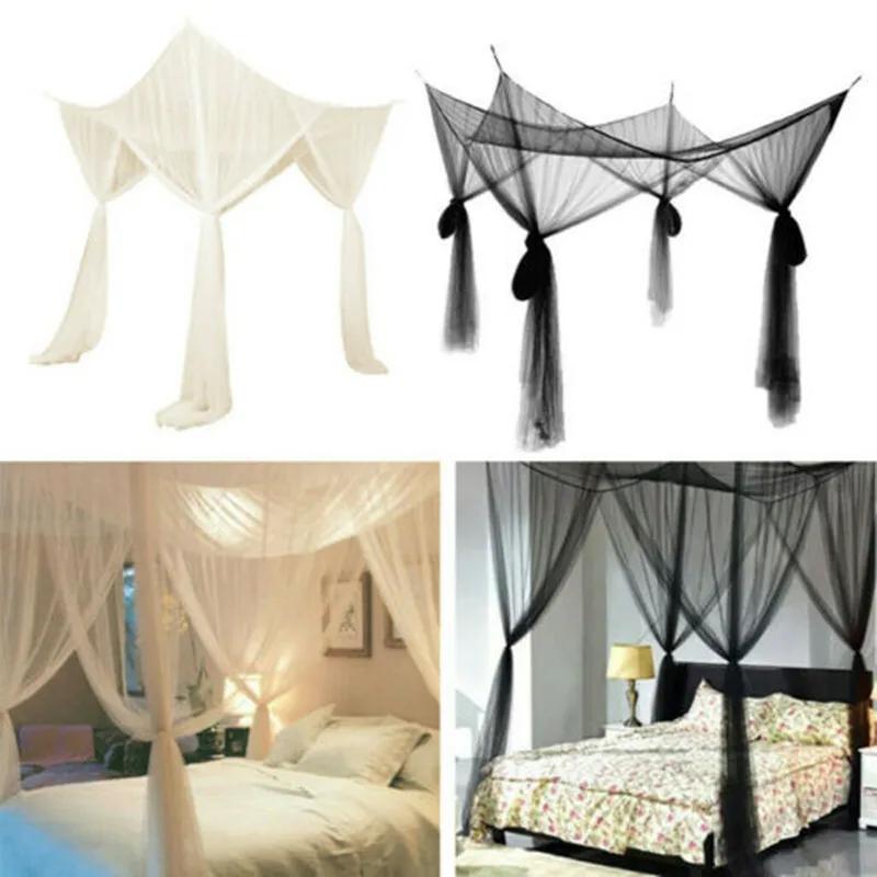 Moustiquaire Sexy Palace quatre portes King/Queen Double taille maison lit simple prévenir les insec
