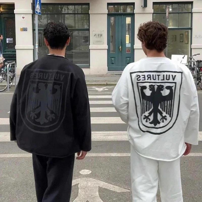 T-shirt imprimé pour homme, streetwear décontracté, coton, WhatsApp DA Kanye West, MICHAEL YE 1:1, Y
