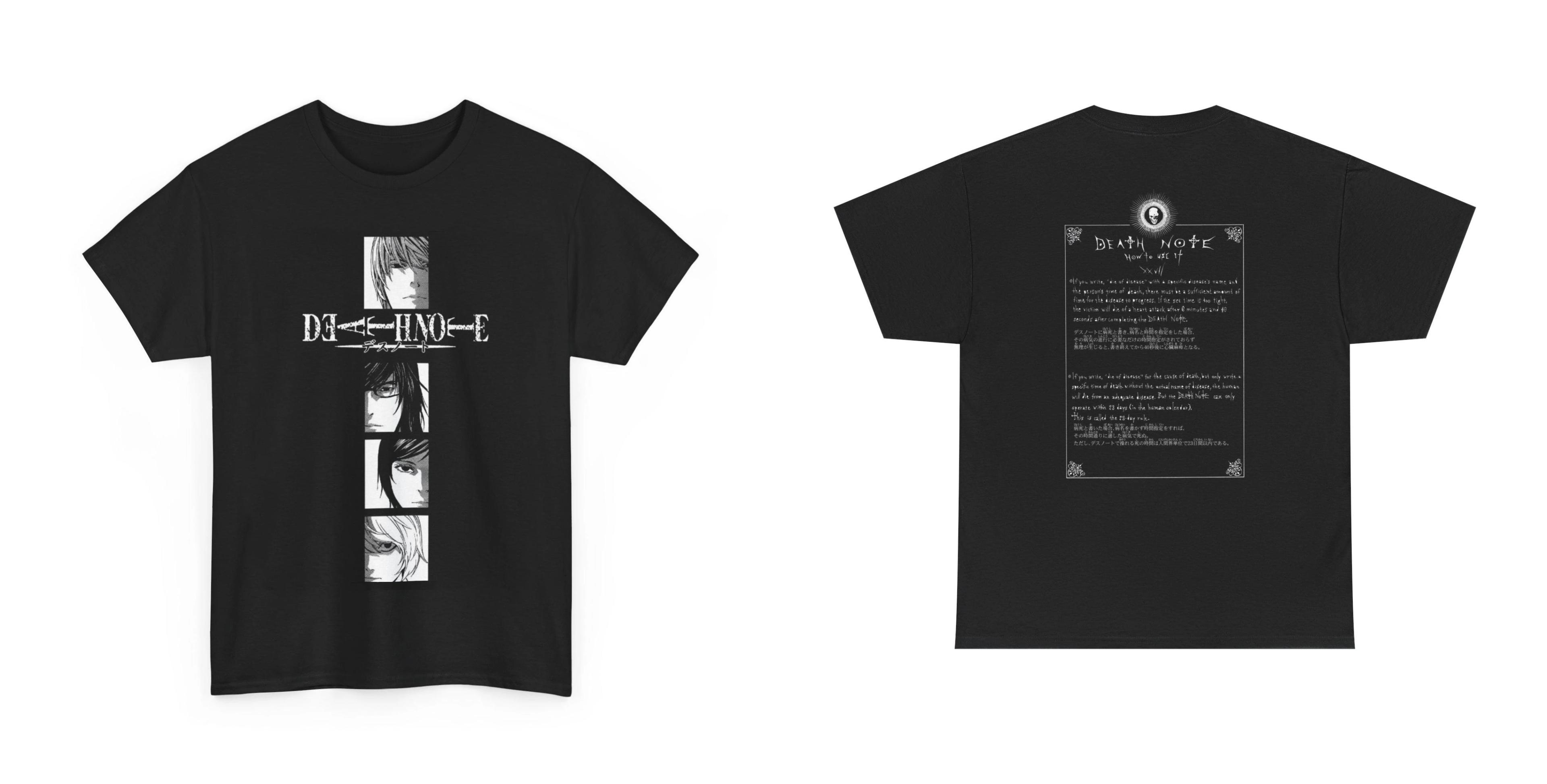 Un incontournable pour les fans d'anime T-shirt gothique avec imprimé tête de mort mystérieux à manc