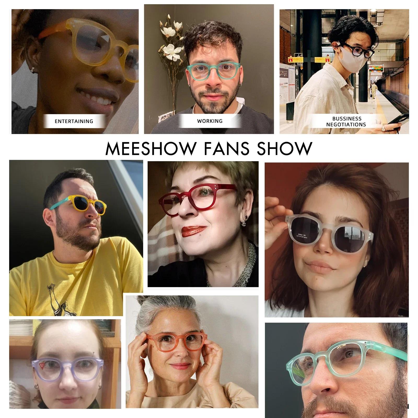 Meeshow flambant neuf couleur lunettes de lecture Anti bleu lunettes Style qualité hommes femmes ble