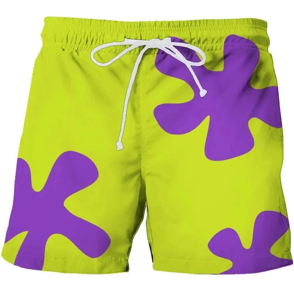 Shorts de bain 3D Anime Summer New Patrick Star, séchage rapide, pour homme et femme, style hip-hop,