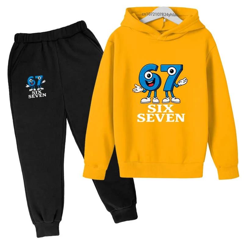 Ensemble survêtement enfants 2 pièces chiffres Six Sept - Sweat capuche pantalon garçons filles