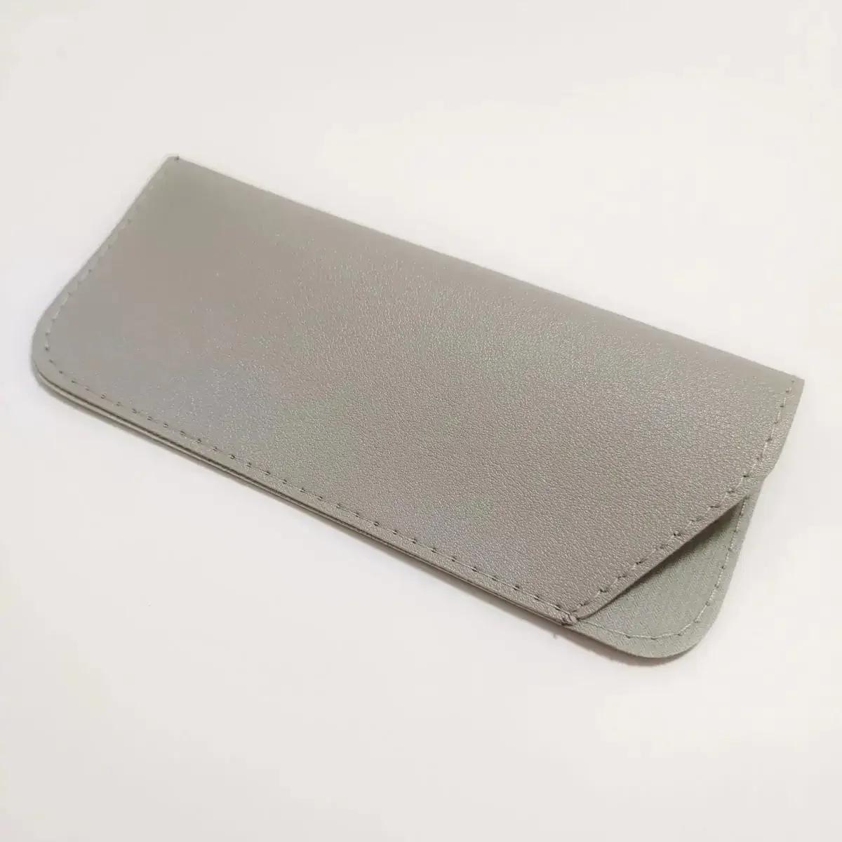 1pc Étui à lunettes souple en cuir PU tendance, étui à lunettes de lecture, housse de protection por