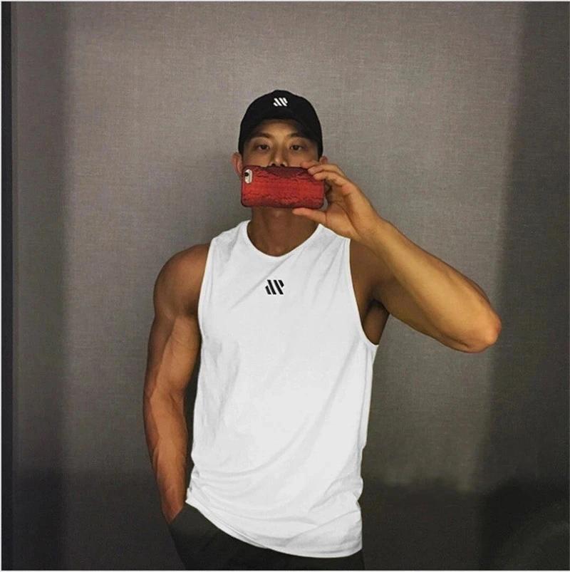 2024 Hommes fitness gymnases Débardeur hommes Fitness chemise sans manches Mâle maille respirant Gil