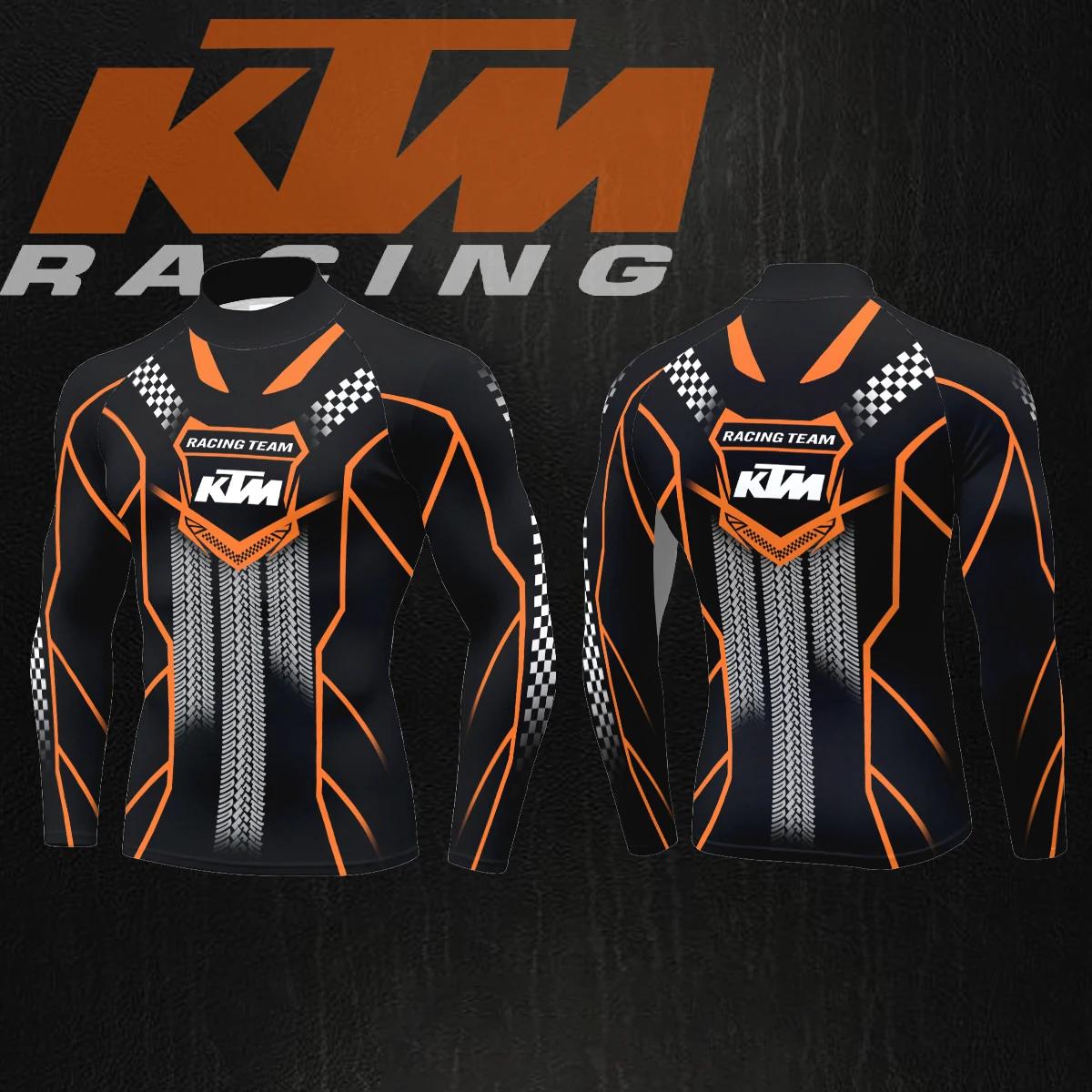 KTM Racing Team Rainbow Track Style Col mi-haut pour homme à manches longues, tendance, multifonctio