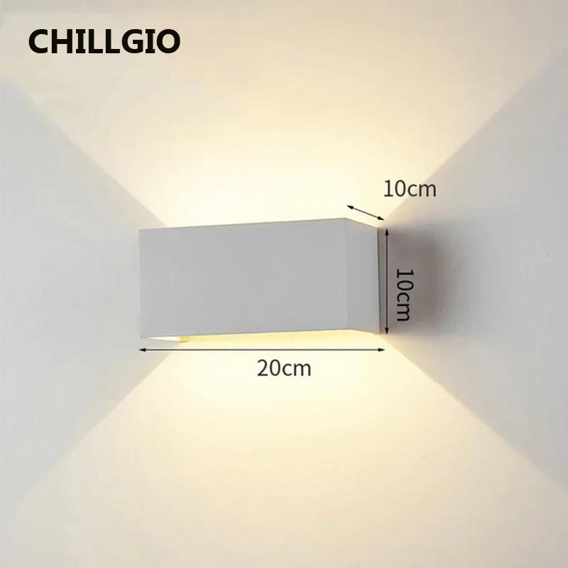 CHILLGIO extérieur capteur mouvement appliques murales étanche porche jardin décoration lampe IP65 m