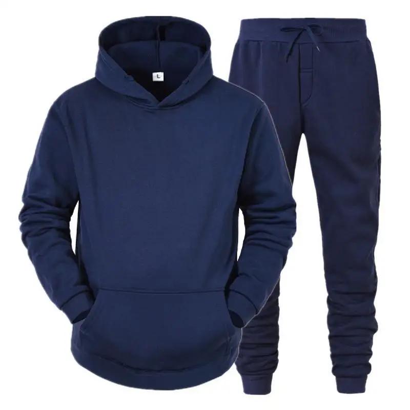 Hommes vêtements de sport pull costume sweats à capuche + pantalons vêtements de sport printemps aut