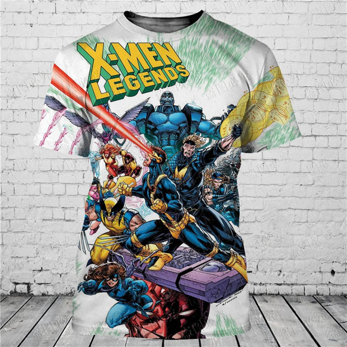 T-shirt 3D à la mode pour hommes, avec personnage de dessin animé populaire imprimé, manches courtes