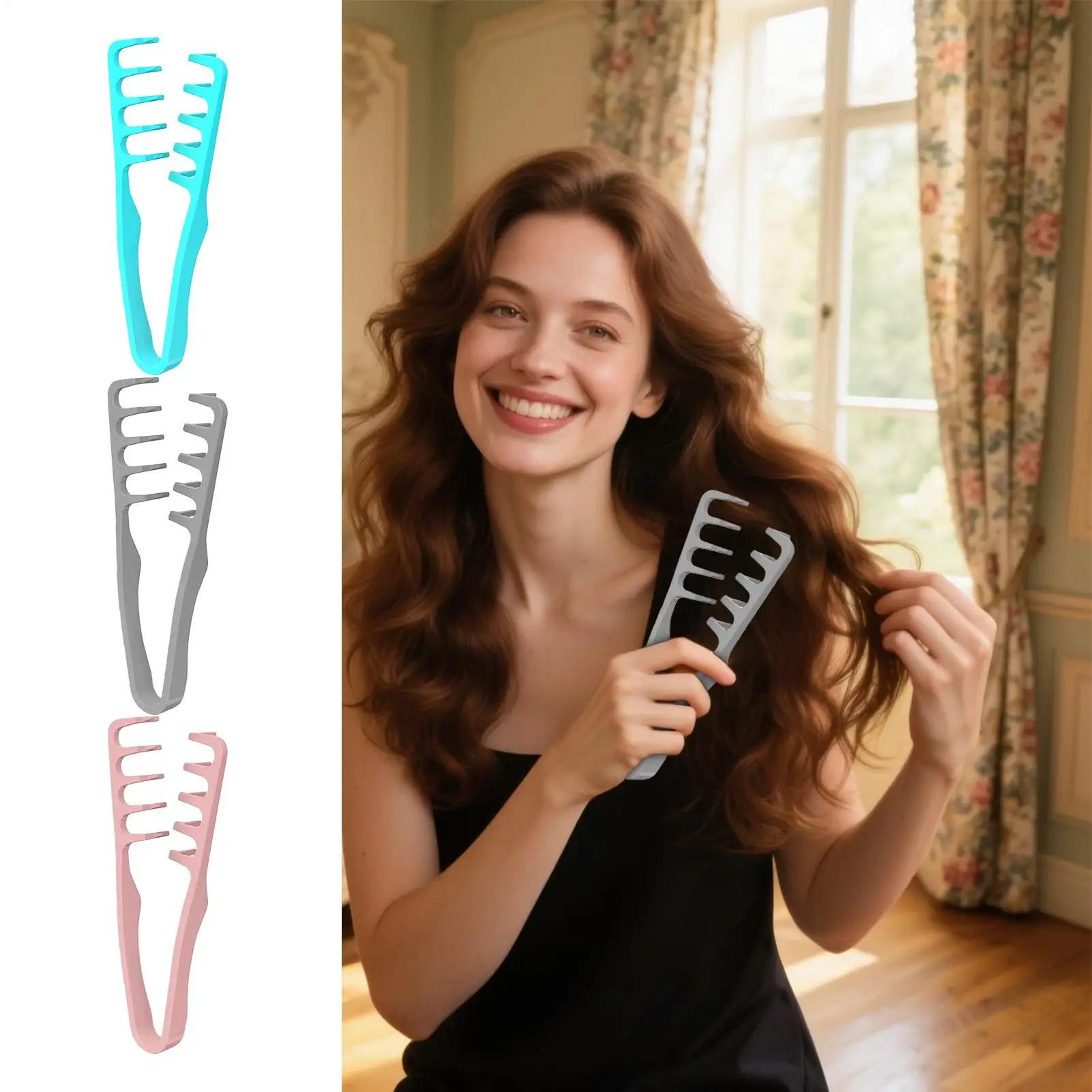 Peigne à dents larges, pour cheveux bouclés, outil de volumisation pour le Volume et le toilettage,