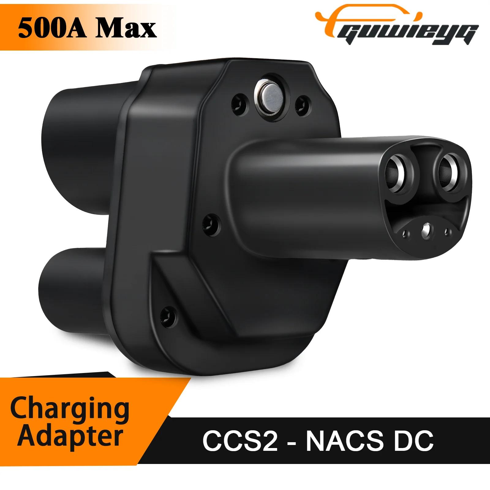 Adaptateur de charge EV CCS2 vers Tesla GUWIEYG 500A CCS2 Combo pour Tesla Convertisseur pour charge
