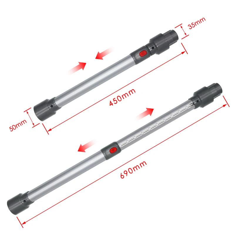 Tube d'extension de tige télescopique pour aspirateur Robot de balayage Dyson V7 V8 V10 V11 V15, acc