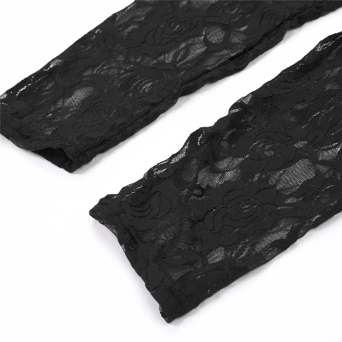 Leggings grande taille pour femmes, pantalon slim de couleur unie, couture en dentelle florale trans