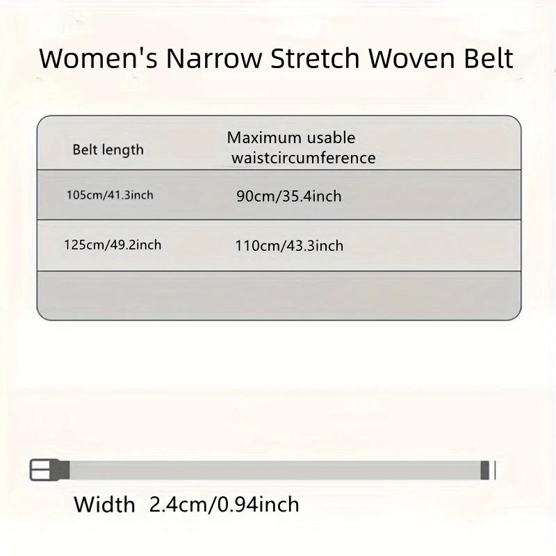 Ceinture tissée élastique et élastique pour femmes en une seule tenue, ceinture en jean décontractée