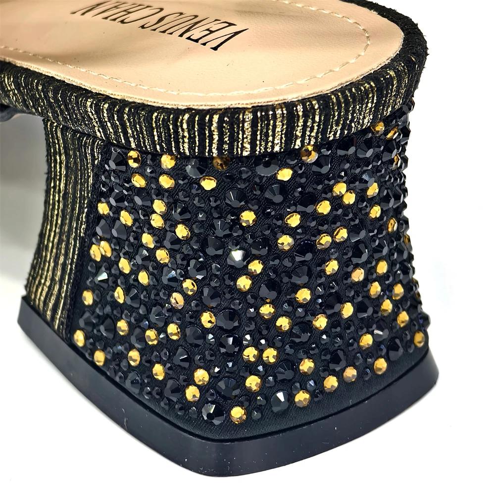 2025 Luxueux ensemble de chaussures et de sacs de fête pour femmes italiennes – Sandales élégantes à