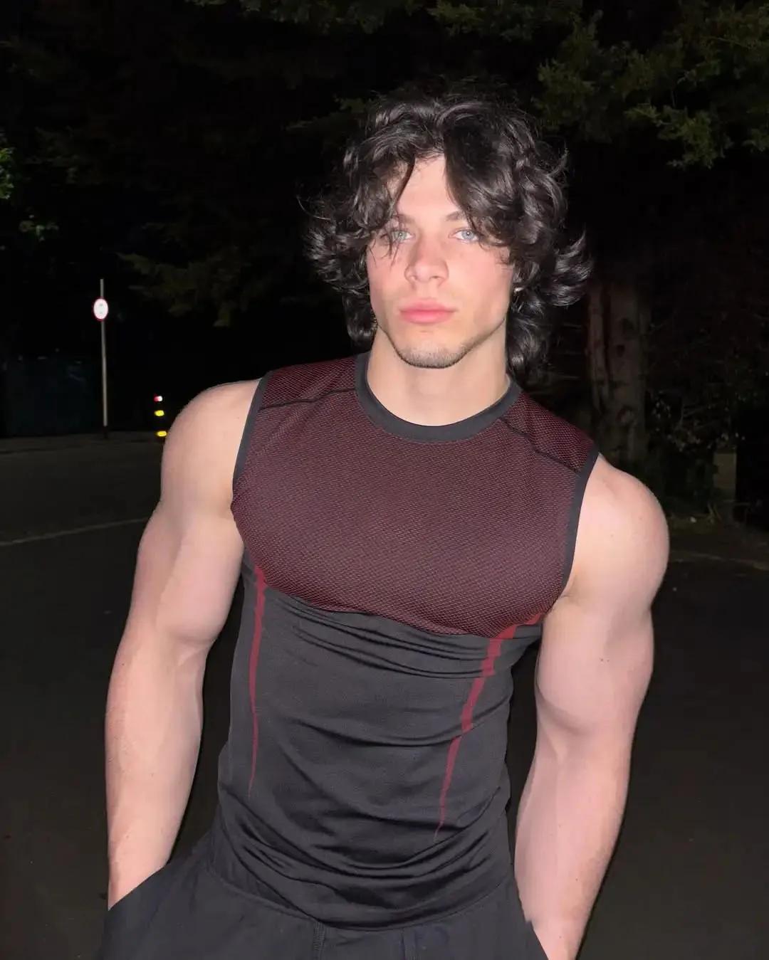 Débardeur Homme Sans Manches Été Séchage Rapide Respirant Haute Élasticité Sans Coutures Fitness Cou