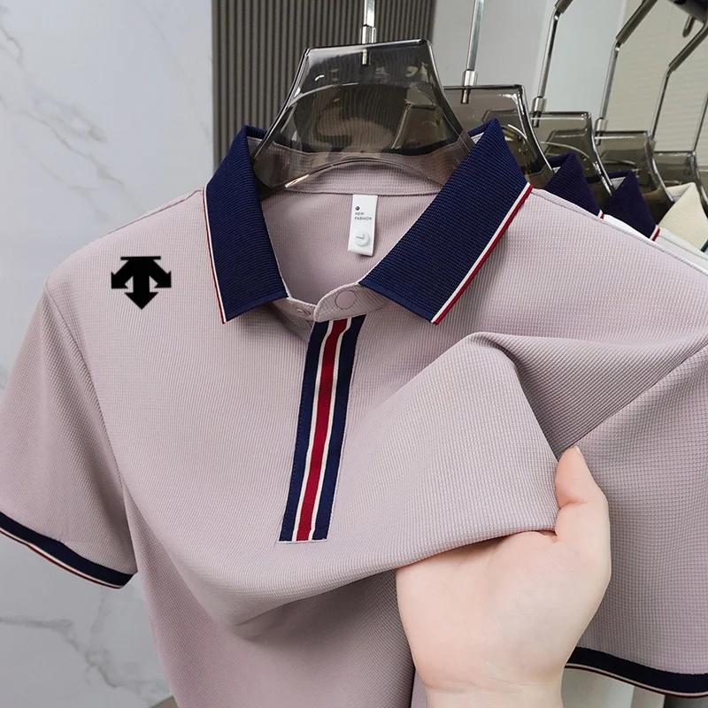 Polo brodé exquis de marque de luxe, nouvelle collection été, personnalisé, confortable et respirant