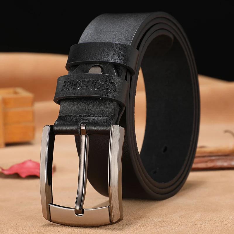 Ceinture en cuir véritable pour hommes, de haute qualité, de luxe, de styliste, en peau de vache, à