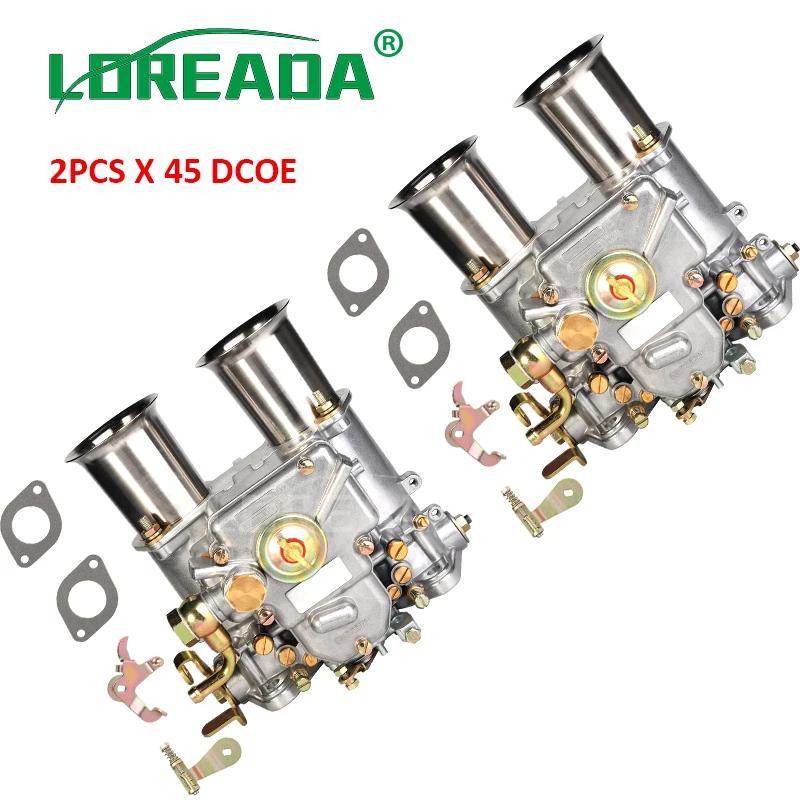 2 pièces X 45 DCOE Weber carburateur Carb Assy pour 152G double starter 19600.060 19600.017 4 Cyl 6