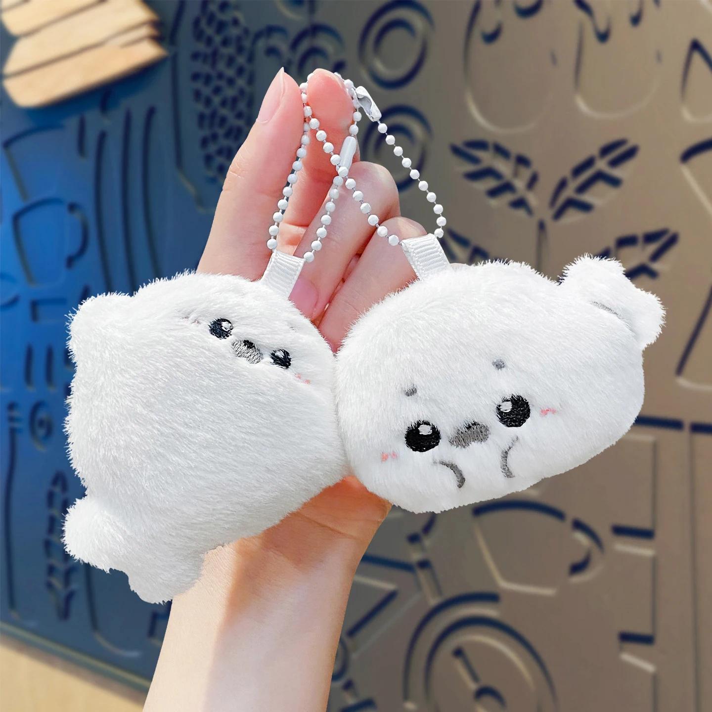 Pendentif de sac en peluche avec sceau pour bébé, pendentif de poupée en peluche dessin animé et mig