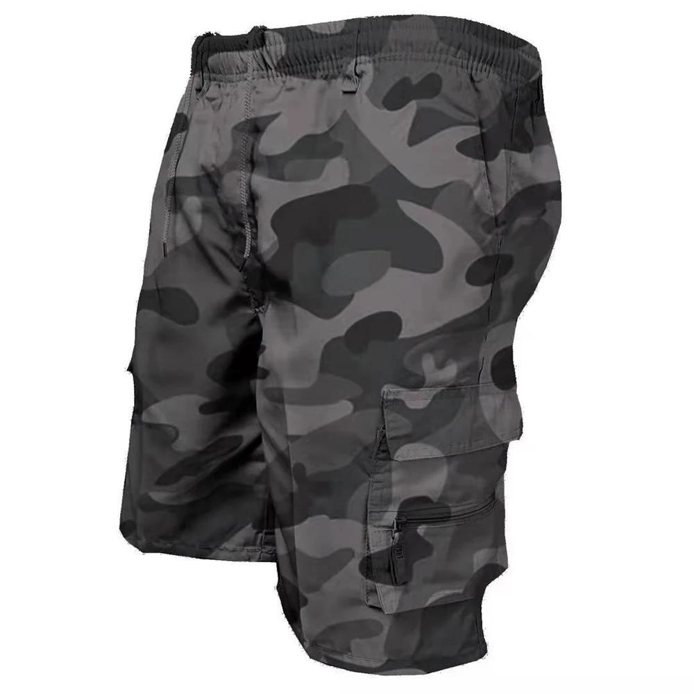 Short cargo militaire pour homme, pantalon de survêtement multi-poches, pantalon de randonnée, joggi
