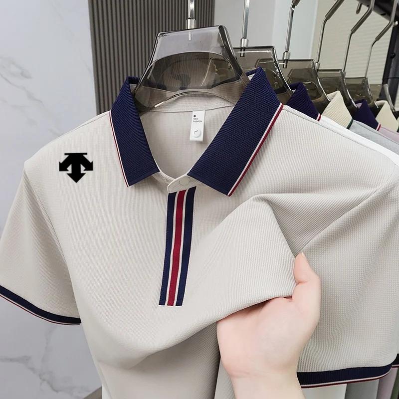 Polo brodé exquis de marque de luxe, nouvelle collection été, personnalisé, confortable et respirant