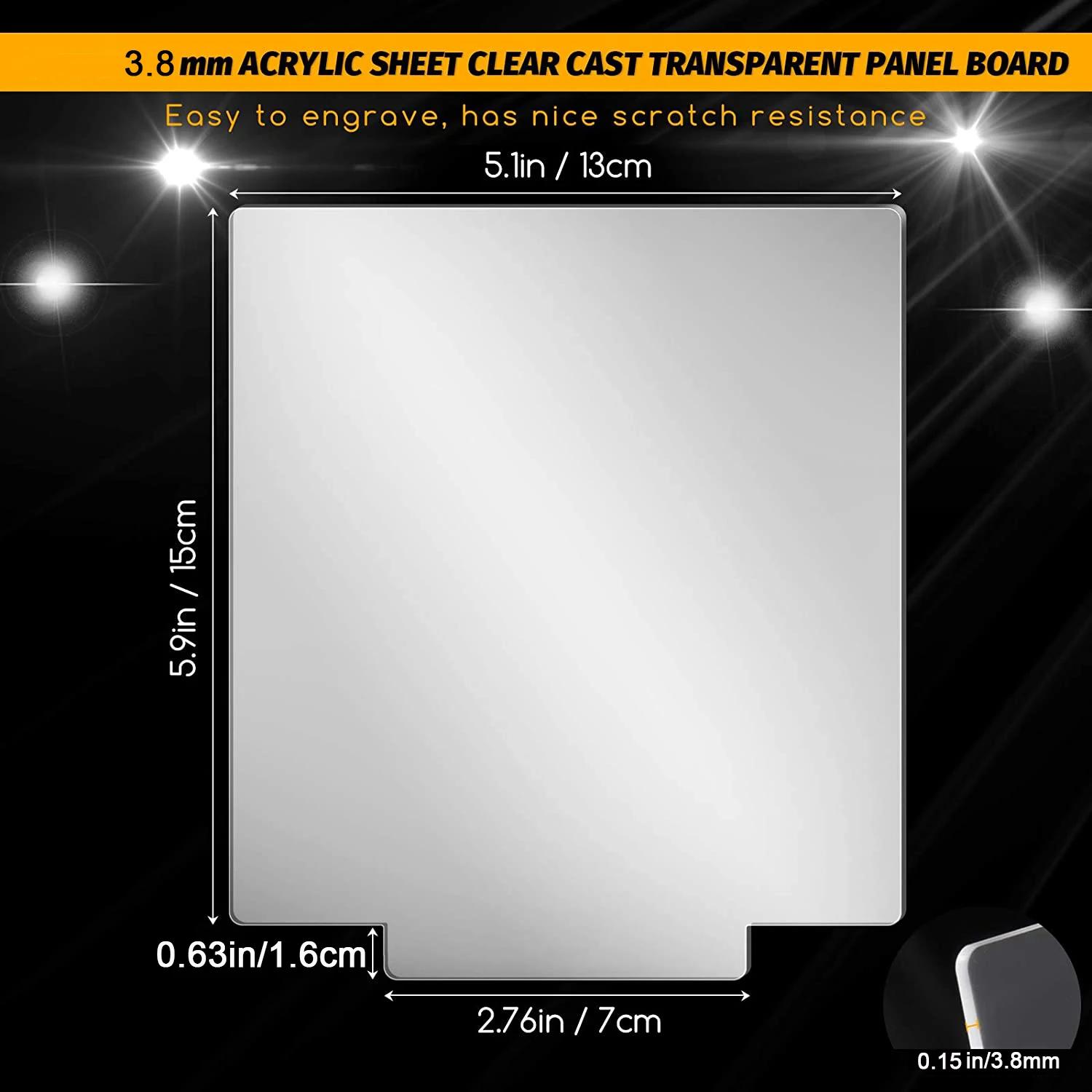 6 ensembles de lampes LED de nuit 3D, comprenant 6 supports d'affichage lumineux et feuilles acryliq