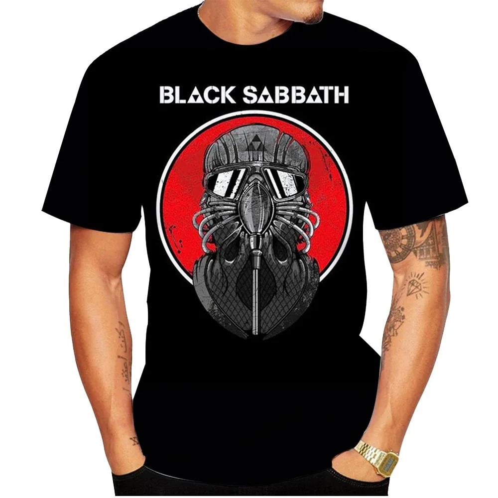 T-shirt unisexe col rond à manches courtes pour homme et femme, motif graphique rock Black Metal, dé