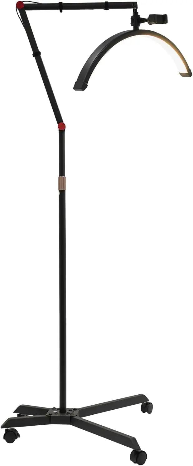 Lampe LED 36W pour extensions de cils, hauteur réglable, 360° ° Lampe à ongles rotative sur roulet