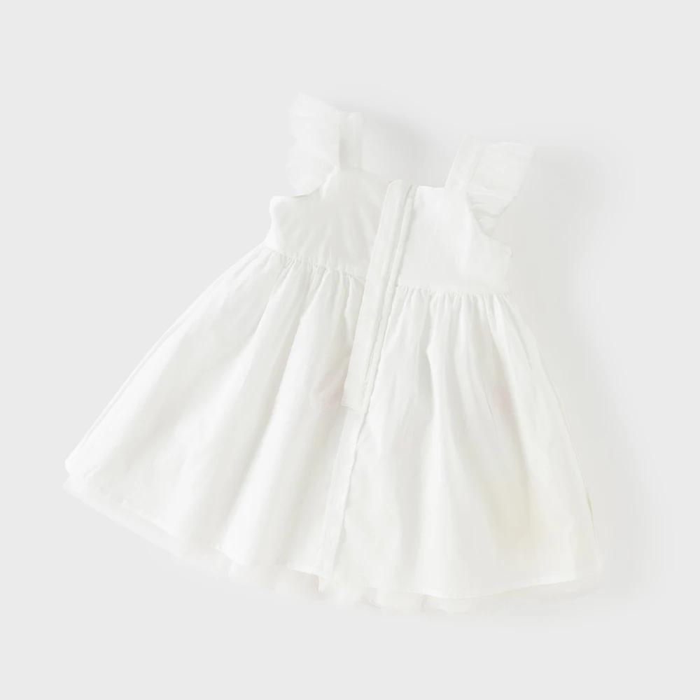 Robe de princesse en maille pour filles Dave Bella, robe de bal brodée sans manches pour enfants, ro