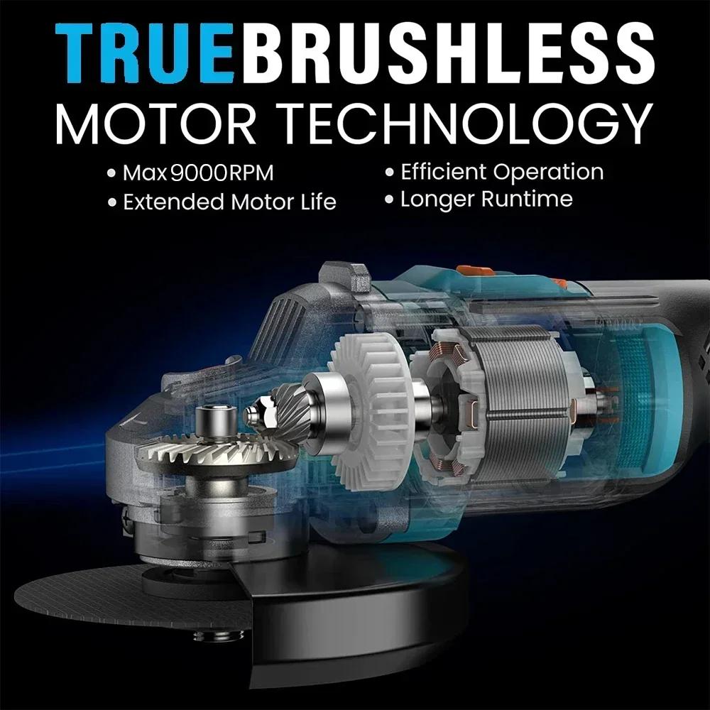 Makita – meuleuse d'angle électrique sans fil, 125mm, Rechargeable, sans balais, rectifieuse, bricol