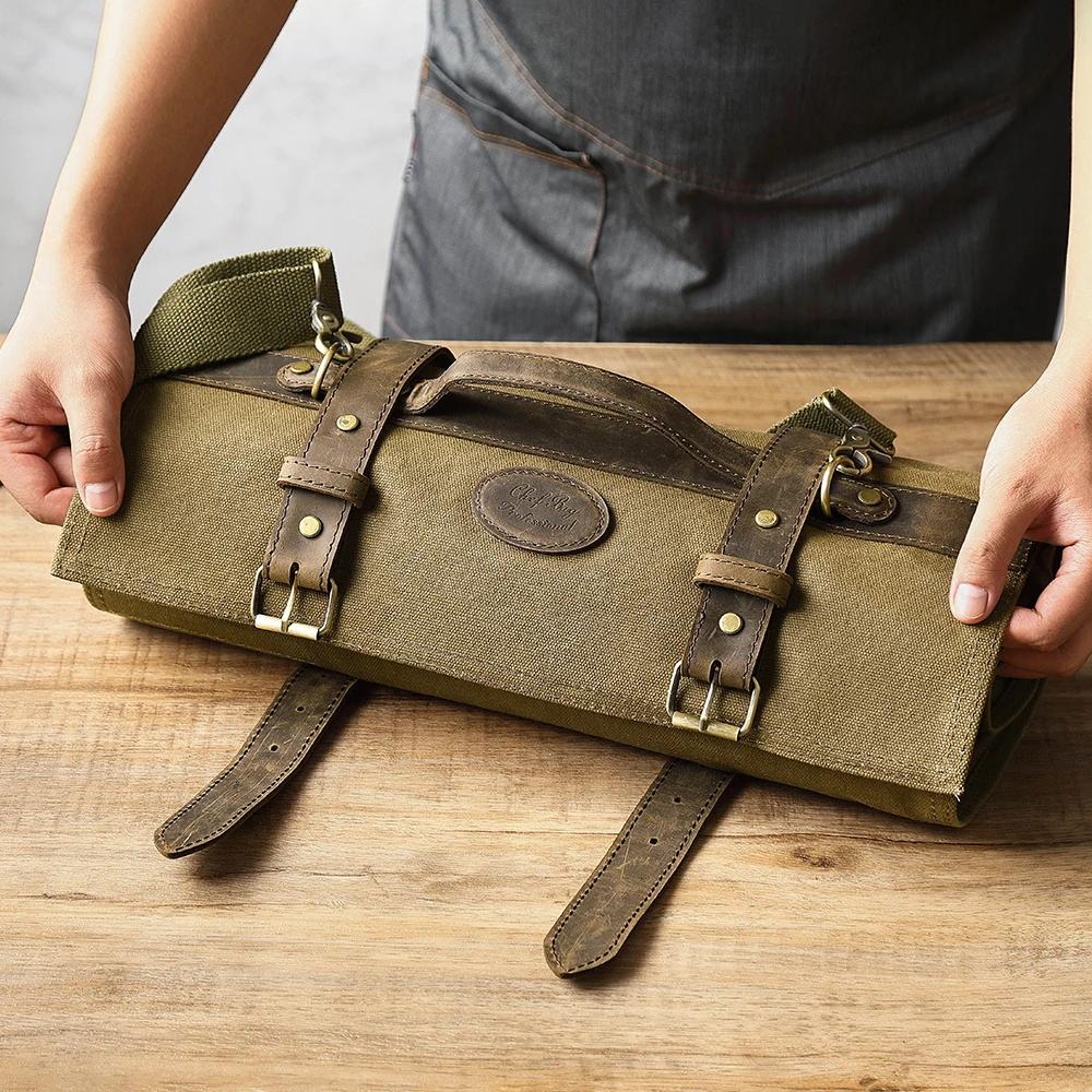 HEZHEN – sac à couteaux de Chef, accessoires de cuisine, ustensiles de cuisine, organisateur de cout