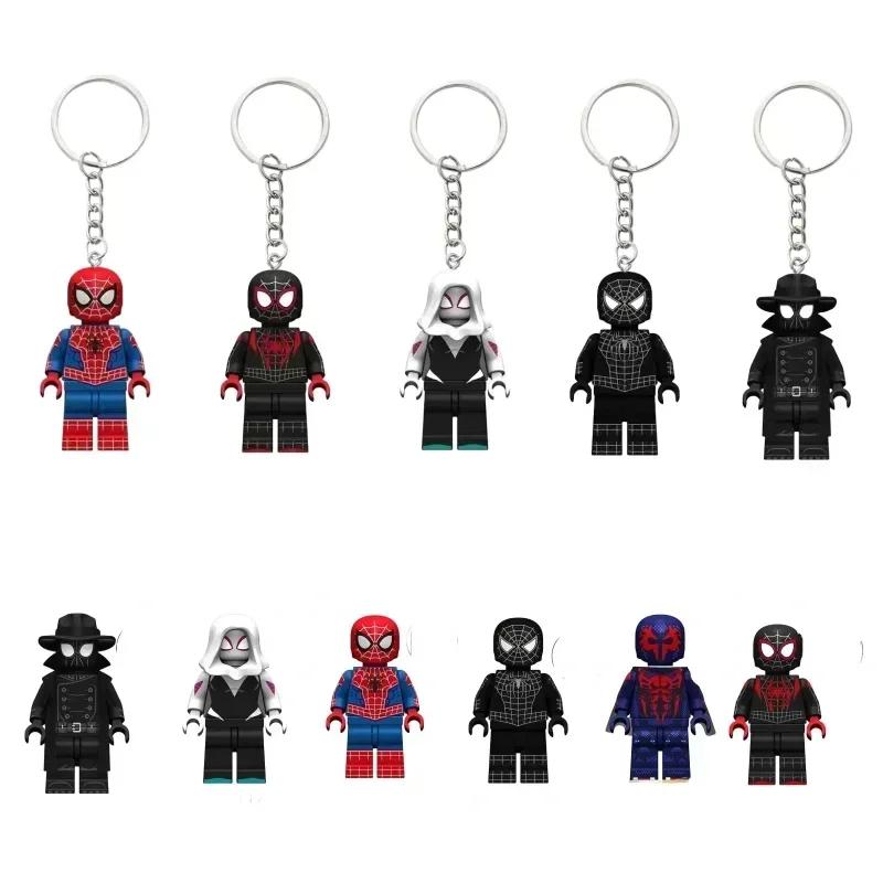 Marvel Spiderman porte-clés Gwen films périphériques étudiant dessin animé Animation mignon sac d'éc