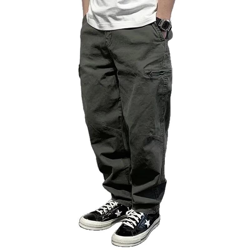 UNITIM Bretelles pour hommes, pantalon long décontracté à jambe droite, style américain, mode jeune,